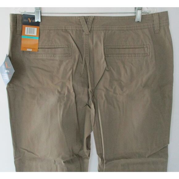 Gloria Vanderbilt Women's Brown Mid Rise Straight Leg  Pants NWY Size16 Short - Picture 5 of 11